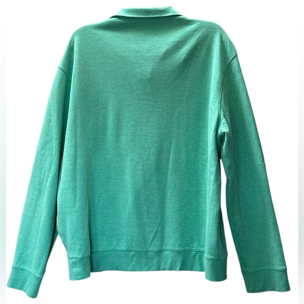 Ralph Lauren Polo Textured Quarter Zip Sweater Long Sleeve Green Size XL - Picture 3 of 11